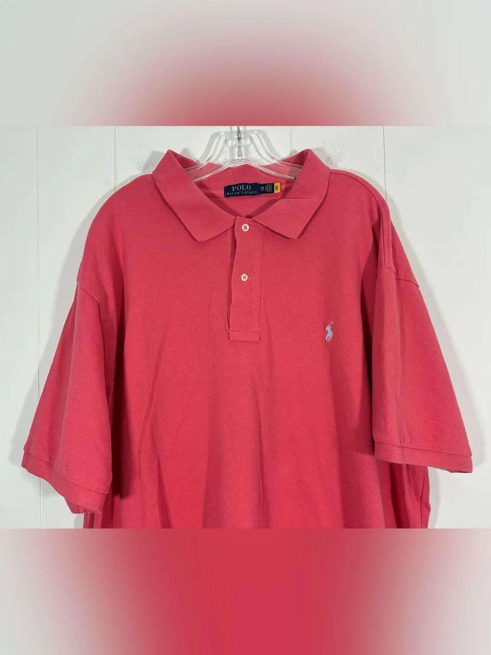 Polo Ralph Lauren Men Polo Shirt Sz 3XB Pony Logo Short Sleeve Preppy Big & Tall